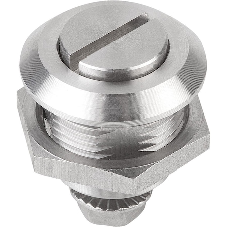 Kipp Quarter-Turn Lock, H=18, Stainless Steel 1.4305, Comp:Stainless Steel K1106.20186